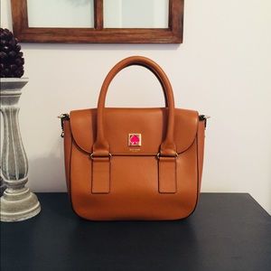 Kate Spade Leather Bag with Pink Accents!